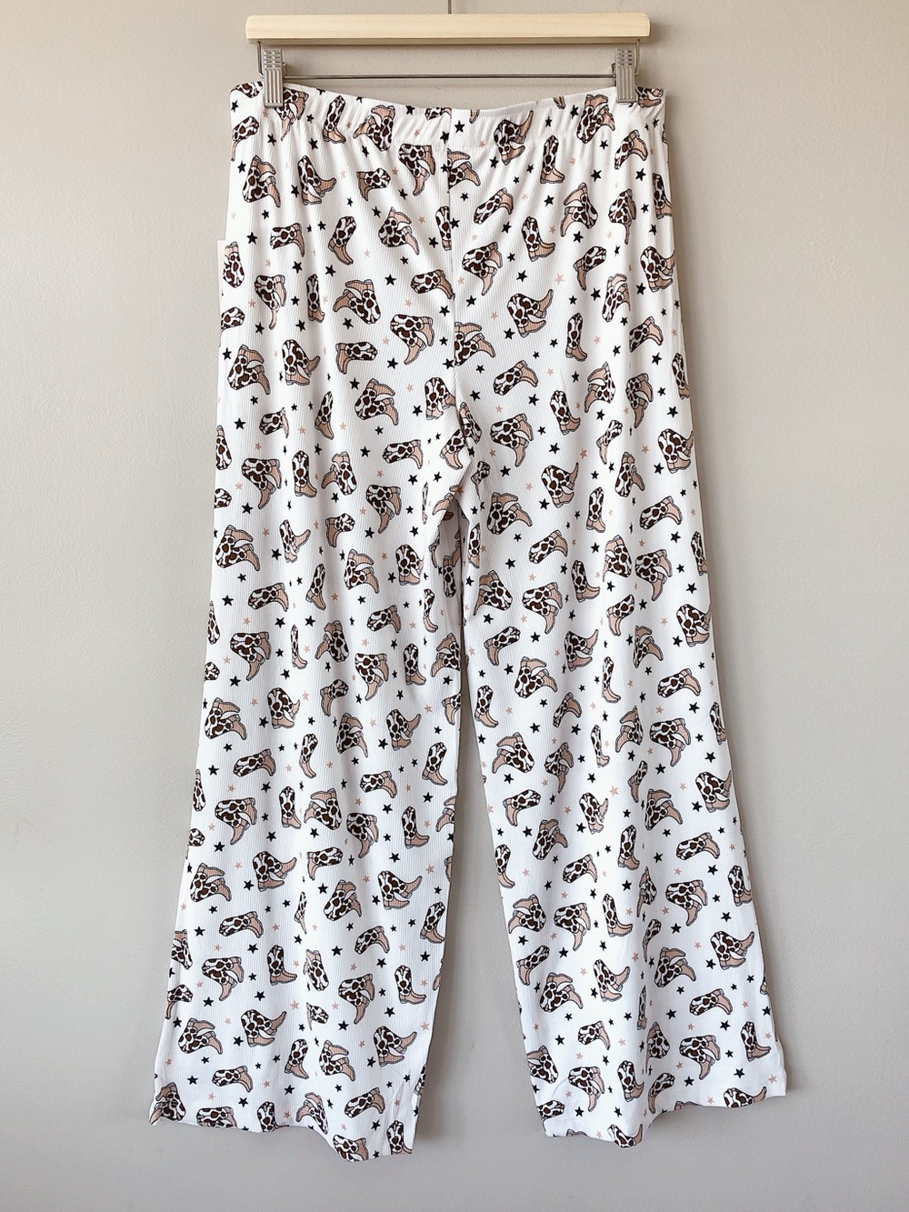 Lilah + Phoebe cowboy boot PJ pants pajamas western country women large bottoms